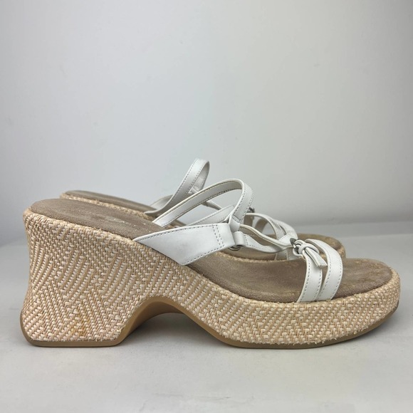 LOWER EAST SIDE Shoes - Lower East Side Vintage Espadrille White Strappy Y2K Sandals Womens Size: 10